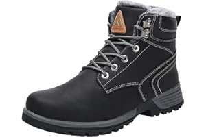Mishansha Warme Gefütterte Winterschuhe Herren Damen Winterstiefel Wasserdicht Trekkingschuhe Wanderschuhe Gr.36-48