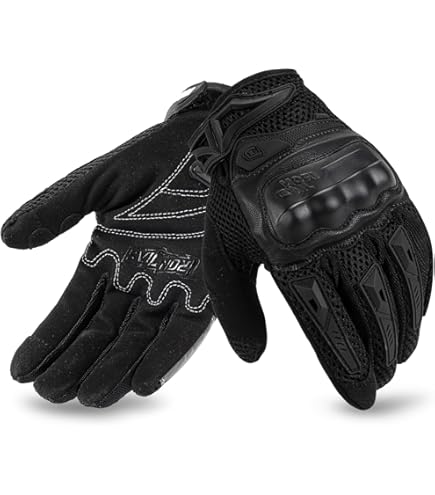 Gants Moto Homologués Ce 2Kp, Écran Tactile Plein-Doigt Respirant Pour Homme Et Femme, Gants De