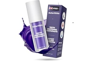 Betterwhite Purple Teeth Whitening Toothpaste for Yellow Teeth | Colour Corrector with Stain Removal | Enamel Safe, Gentle Daily Use, Brightening Purple Toothpaste for a Natural White Smile - 30ml