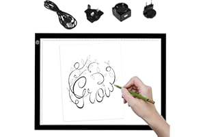 PURElite A3 LED Ultra Wafer Thin Light Box- with Adjustable Natural Daylight Effect, CFPL23 , Black