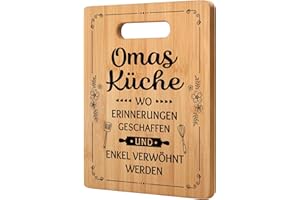 GLEEVARA Oma Geschenk, Oma Weihnachtsgeschenke, Bambus Schneidebrett, Geschenke für Oma, Oma Geschenk Geburtstag, Küchengeschenke für Oma, Beste Oma Geschenk, Muttertagsgeschenk