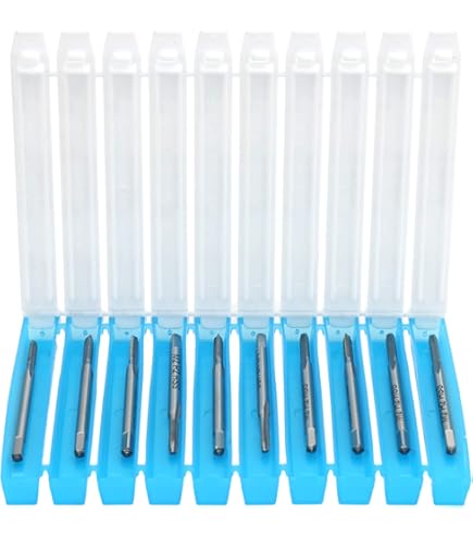 Taraud Précision H2 Taraud Métrique M6x1 - Hélice Spiralée - Revêtu Titane - Acier Rapide 6542 - Pour Perçage Machine Taraud M6x1