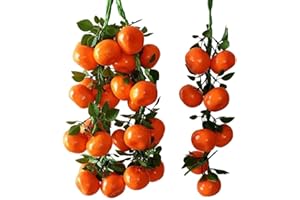 CALCIFER Cadena de frutas y verduras artificiales Calcfifer de 19,69" para decorar restaurantes, hoteles, el hogar y el jardín