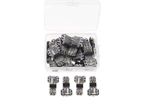BIYM 15pcs Basse Tension T Tap 2 Connecteurs de Fil électrique 2 Voies 2 Sans Soudures Sans Dénudage pour Branchement de Mi-portée 18-22 AWG Fil à Noyau Fil Multiconducteur Ligne Flexible