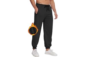 CheChury Męskie spodnie do biegania z podszewką polarową spodnie zimowe spodnie joggery sportowe długie termiczne spodnie z kieszeniami ciepłe elastyczne talia ze sznurkiem spodnie fitness bieganie