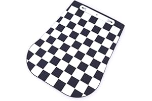 BIKE IT Scooter Chequered Mud Flap Number Plate Mount Fitment Suitable For Vespa MOD Lambretta