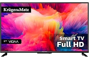 KRÜGER&MATZ Kruger&Matz Telewizor 40" KM0240FHD-V FHD SmartTV Rozdzielczość 1920 x 1080 px DVB-T2/S2 H.265 HEVC Podświetlenie D-LED Odświeżanie 60 Hz Aplikacje Netflix Youtube Amazon Prime Disney+