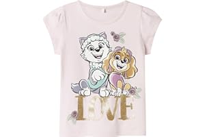 Name IT Mädchen Girl T-Shirt Patrol Nmfmara Paw Capsl Nreg Top Box Cplg
