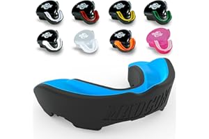 MADGON protège-Dents pour Une Respiration idéale et Facile à Ajuster ! Protège-Dents de différentes Formes. pour Les Arts Martiaux, Le MMA, la Boxe, Le Kickboxing, Le Hockey - Adultes