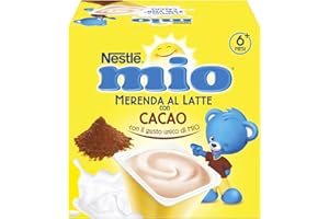 NESTLÉ MIO Merenda al Latte Cacao, 4 Vasetti da 100g (400g)