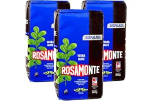 YERBEE Rosamonte Yerba Mate Tea Despalada 1,5 kg (3 x 500 g) – czas dojrzewania wynosi od 12 do 18 miesięcy | Detox i napój energetyzujący