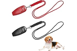 SANGFUN 2 Paquets De Sifflet Chien,Sifflet pour Chien à Haute Fréquence,Sifflet Ultrason Chien Anti Aboiement Livré avec Lanière Professionnel, Rappel de Chien, Aides à la Formation Comportementale