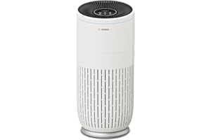 BOSCH THERMOTECHNIK Bosch Air 6000 Air Purifier - For Areas up to 125 m² - Effectively Filters Over 99% of Pollutants - Includes Air Filter, Smart Sensor, Auto Mode, Sleep Mode (< 25 dB(A)) - CADR: 600 m³/h