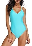 INSTINNCT Bikini Maillot de Bain 1 Pièce Femme Sexy Dos Nu Bandage Croisé Push Up Amincissant Rembourré Plage Été…