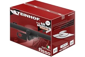Nuovo gancio di traino fisso STEINHOF compatibile con Renault Kangoo I 10.1997-2008 con 13-poli kit elettrico universale