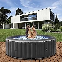 Miweba MSpa aufblasbarer Whirlpool 2021 Comfort Bergen C-BE061 - für 6 Personen - 138 Luftdüsen - 204.0 x 204.0 x 70.0…