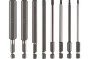 CPROSP 8pcs Brugola Per Avvitatore 100mm, Inserti Esagonali 1/4'', 2,5-12mm