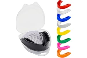 TRYSALAR Mundschutz Zahnschutz - Professioneller Mundschutz für Kontaktsport, Rugby, Kampfsport, Karate, MMA, Boxen, Hockey, Fußball, flexibel für Jugendliche & Erwachsene (Schwarz)