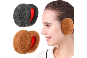 Tcnzdy 2 Paar Ohrenwärmer, Frauen Ohrenschützer Winter-Ohrenschützer Anti-Fall Verdickte Warme Winter-Ohrenschützer Ohrenwärmer Damen für Wind- und Kälteschutz für Frauen Winter Weihnachtsgeschenke