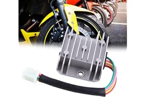 Rankomu Redresseur de régulateur de Tension, 4 Fils 4 Broches 12 redresseur de régulateur de Tension pour 150-250cc Moto Scooter cyclomoteur(Coup)