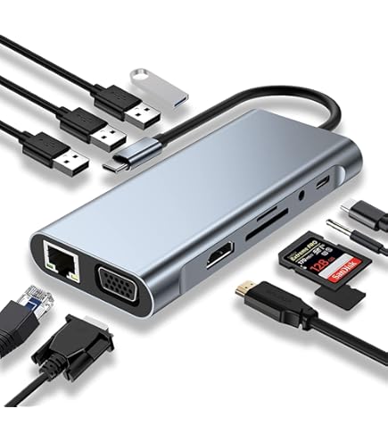 Goobay 62097 Adattatore USB-C A Multiporta | Hub Con 3 USB 3.0 E Lettore SD/Micro SD, 0.15 M - 2