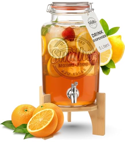 Distributeur De Boisson Culinaris Kilner 8 Litres Avec Support - Idéal Fêtes Et Barbecues