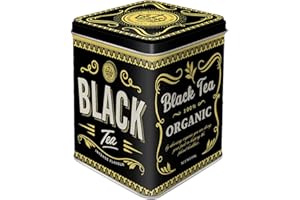 Nostalgic-Art Retro Teedose Black Tea-Idea Regalo per la Cucina, Conservazione per tè Sfuso e bustine di, Design Vintage, 100 g