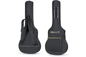 ATEK Full Size Acoustic Guitar case acoustic guitar bag Waterproof Padded Guitar Cover Classical Guitar Bag acoustic guitar gig bag, Protective Backpack Carry Case Holder 40 41 Inches” Shoulder Straps