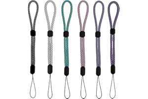 Amaxiu Correas De Muñeca Teléfono móvil De 6 Piezas, Correas De Muñeca Cortas Ajustables, Correas de Cámara Correas Universales Para Teléfono Celular Para Llave Billetera Unidad Flash Usb