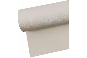 Surriba Reparation PU Cuir, Patch Cuir Auto-adhésif Rénovation, Cuir Adhesif Reparation Canapé Bricolage 60 * 120cm Blanc Laiteux