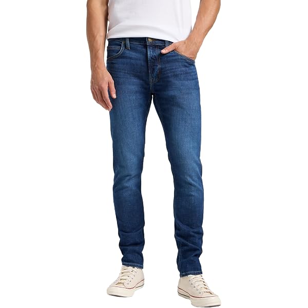 Jeans Homme Lee Luke Button Fly - 15 Oz, Coupe Décontractée, Taille 33W/32L, Couleur Rinse