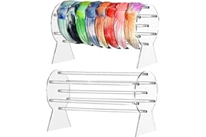 MOFASVIGI Acrylic Headband Holder, Detachable Jewelry Clear Organiser Display Stand, The Perfect Necklaces Storage Rack for Teen Girls and Women Gifts (2 pcs)