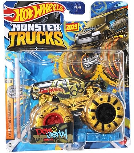 Hot Wheels Monster Trucks nowość do skali 1:64 2024 (złoty Mega