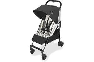 Maclaren Quest Arc silla de paseo tipo paraguas compacto y ligero, Para niños de recién nacidos hasta 25 kg, capota extensible con factor UPF 50+, asiento reclinable, Incluye protector para la lluvia