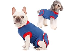 Hjyokuso Traje de recuperación para Perros y Gatos después de la cirugía, Camisa de recuperación para heridas Abdominales Masculinas y Femeninas, Vendas de Cuello en E, Alternativo