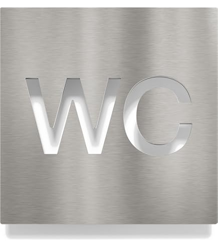 Vintage Toilet Sign - Self-adhesive - Retro Design Toilet - View #8