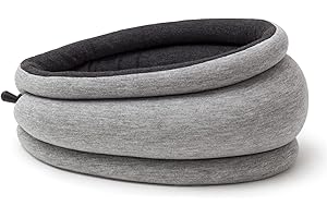OSTRICH PILLOW Ostrichpillow lekka poduszka do dojazdów do pracy, poduszka podróżna i poduszka do drzemki – komfort premium i lekka, regulowana do głowy, mała i wszechstronna, dwustronna konstrukcja, łatwe
