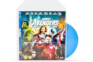 DJOIS 3L Blu-Ray Hüllen für Blu Ray Aufbewahrung – Hülle hat Platz für Cover inkl. praktischer Verschlussklappe - 50 Stück - 10283