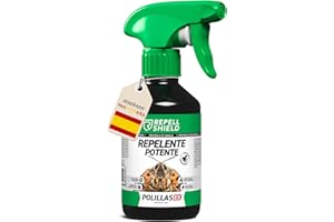RepellShield® Spray Antipolillas para Ropa Armario y Cocina - con Aceite Esencial de Lavandin - Uso Interior y Exterior -No Mancha - 250ml - Alternativa a Trampas Polillas Alimentos