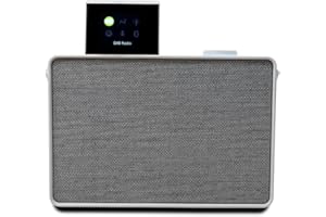 Pure Evoke Play portable Music System for indoors and outdoors (DAB+/FM radio, Internet radio, podcasts, Spotify Connect, Bluetooth, foldable colour display) Cotton White