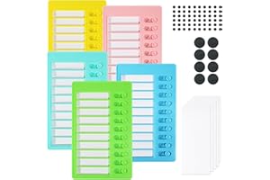 SOLINOREX 5 Stück Blanko-Aufgabenlisten-Boards, Checklist Boards mit 20 Blatt Blankokarton,To Do List Checklist Board, Checkliste Board Kinder, To Do List,To Do Planer für Lernplanung Zeitplan