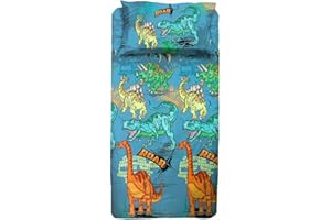 HERMET Dinosauri | Single Sheet Set | 1 Square | 100% Cotton