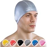 AqtivAqua Swimming Cap, Swimming Cap for Adults and Children &ndash; Soft and Stretchy Spandex with Protective Coating &ndash; Ideal for
