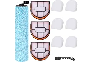 Jegehoyo Shark HydroVac WD210EU Kit d'accessoires pour sols durs sans fil 1 brosse à rouleau + 3 filtres + 6 ouates filtrantes + 1 brosse de nettoyage