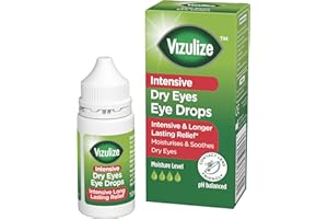 Vizulize Intensive Dry Eye Drop 10ml - Intensive & Longer Lasting Relief, Moisturises & Soothes Dry Eyes
