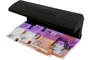 MxMan Counterfeit Notes Money Detector - UV Bulb Light Fake Note Detector for All Businesses - Note Checker Easily Spots Fake Money Notes - Fraud Prevention Money Checker to Test ID - British Brand