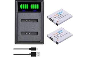 PowerTrust 2Pcs NB-11L NB-11LH Battery and LED Dual Charger for Canon IXUS 185, 240 HS, IXUS 190, SX430 IS, SX410 IS, 285 HS, IXUS 180, 275 HS, IXUS 145 155 165 170