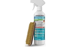 ‎MACARI Macari 500 ml Premium Polsterreiniger Sofa & Auto. Nachhaltiger Sofa Reiniger, Couch, Matratzen, Teppich, Autositz und Textilreiniger inkl. Polsterbürste Alles in einem Set Made in Germany.