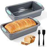 2 Pieces Silicone Cake Mould, Silicone Baking Molds for Baking, Rectangular Non-Stick Silicone Baking Molds, Biscuit, Biscuit