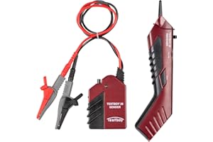 Testboy 26V Câble de câble d'épreuve à l'épreuve avec torche LED TB 26 Rouge/Noir